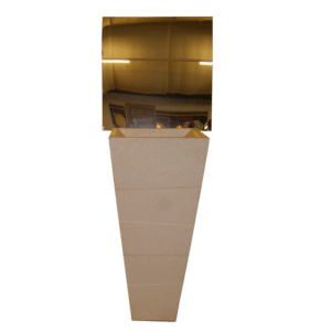 VASQUE PYRAMIDALE EN TERRAZZO CRÈME