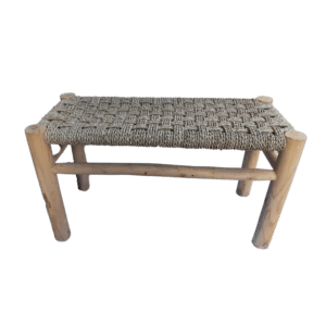 Tabouret rectangle en Jacinthe