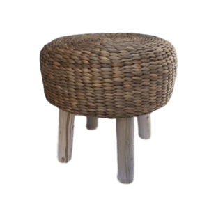 Tabouret rond en Jacinthe
