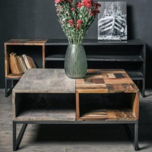 Table basse carrée DUO grise