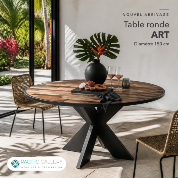 TABLE DE REPAS RONDE ART