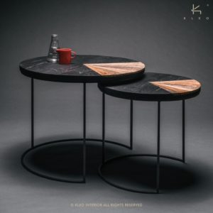 TABLE GIGOGNE COLLECTION CONTEMPORAIN RONDE