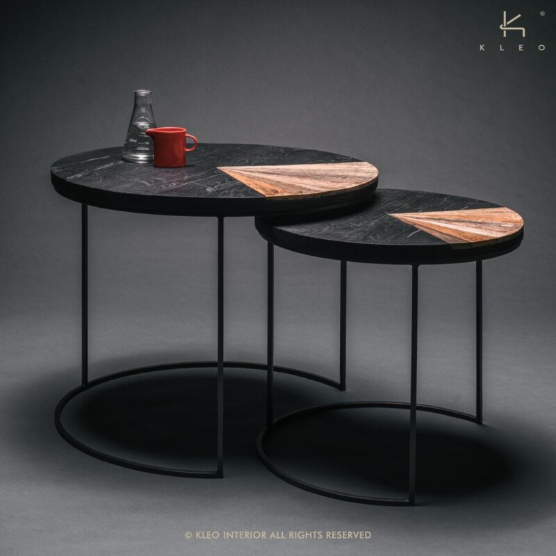 TABLE GIGOGNE COLLECTION CONTEMPORAIN RONDE