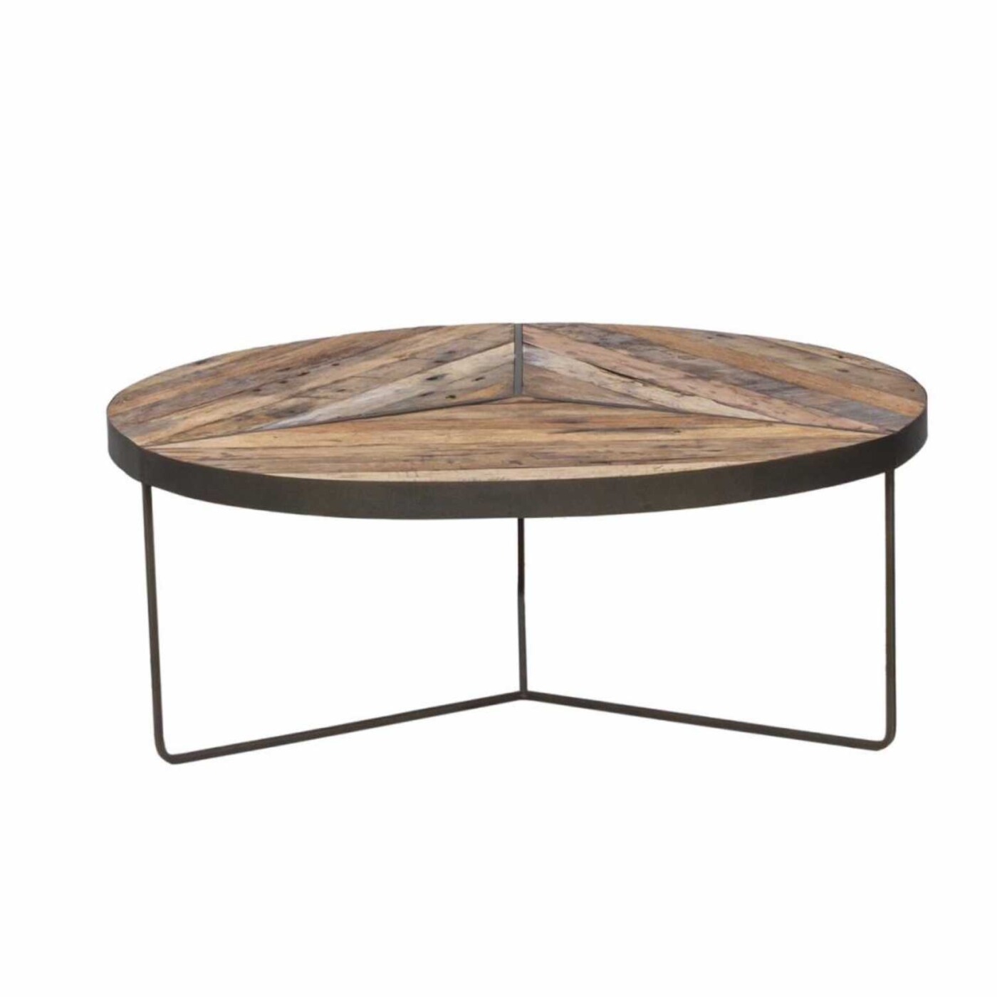TABLE BASSE 1 PLATEAU ROND IMPROVEMENT DIAM 120 CM – Image 2