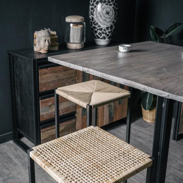 TABOURET ROTIN NATUREL