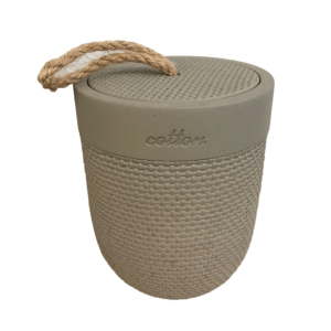 ENSEMBLE SET DE SALLE DE BAIN / TOILETTE ROND GRIS CLAIR