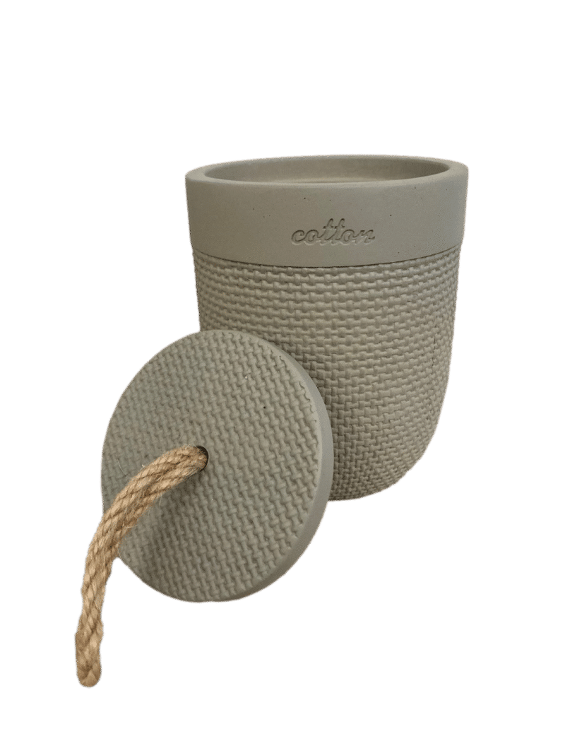 ENSEMBLE SET DE SALLE DE BAIN / TOILETTE ROND GRIS CLAIR – Image 3