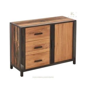 BUFFET 1 PORTE 3 TIROIRS CHIC