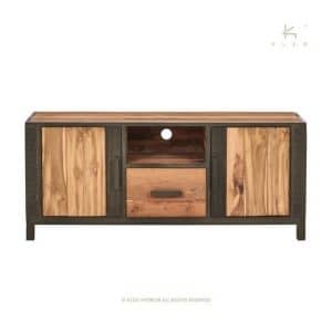 MEUBLE TV CHIC 2 PORTES 1 TIROIR 1 NICHE
