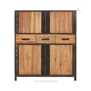 BUFFET HAUT  4 PORTES 3 TIROIRS CHIC