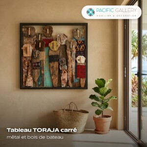 DECORATION MURALE TORAJA CARRÉE