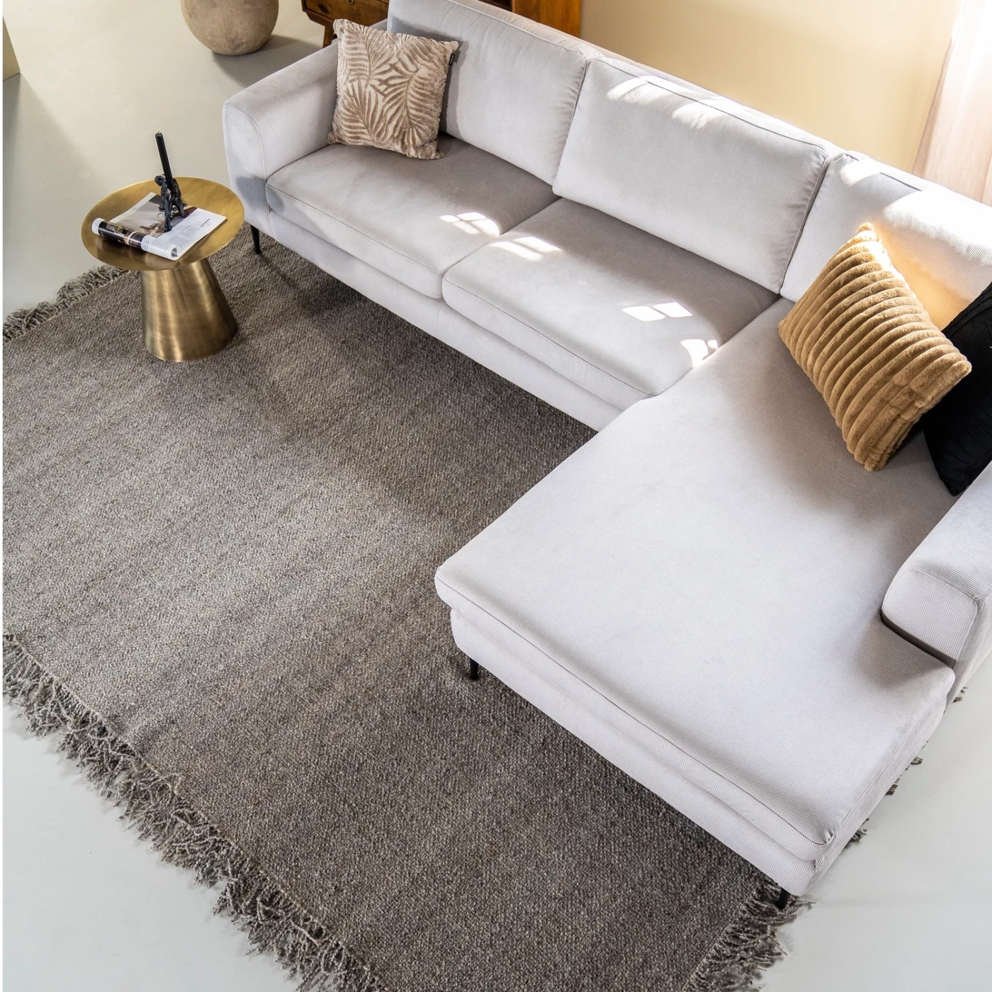 TAPIS WOOLIE 200 X 290 CM GRIS