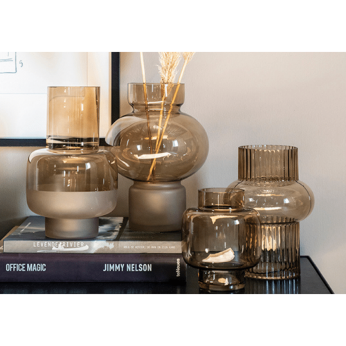COLLECTION DE VASES EN VERRE FLOW