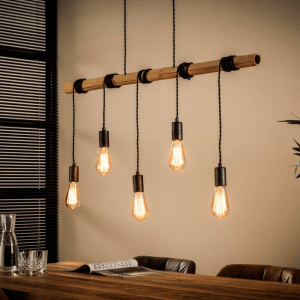 Suspension 5 ampoules en bambou