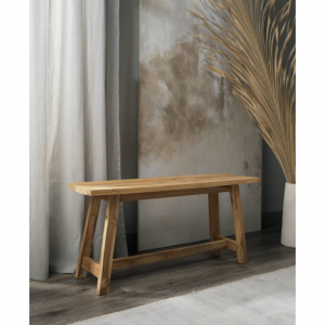 BANC EN TECK RECYCLÉ 120 CM