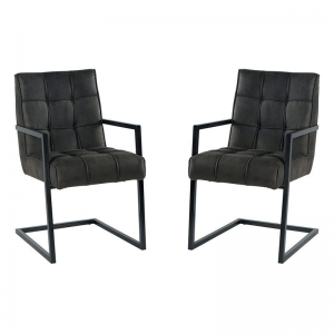 FAUTEUIL GRIS AVEC ACCOUDOIRS
