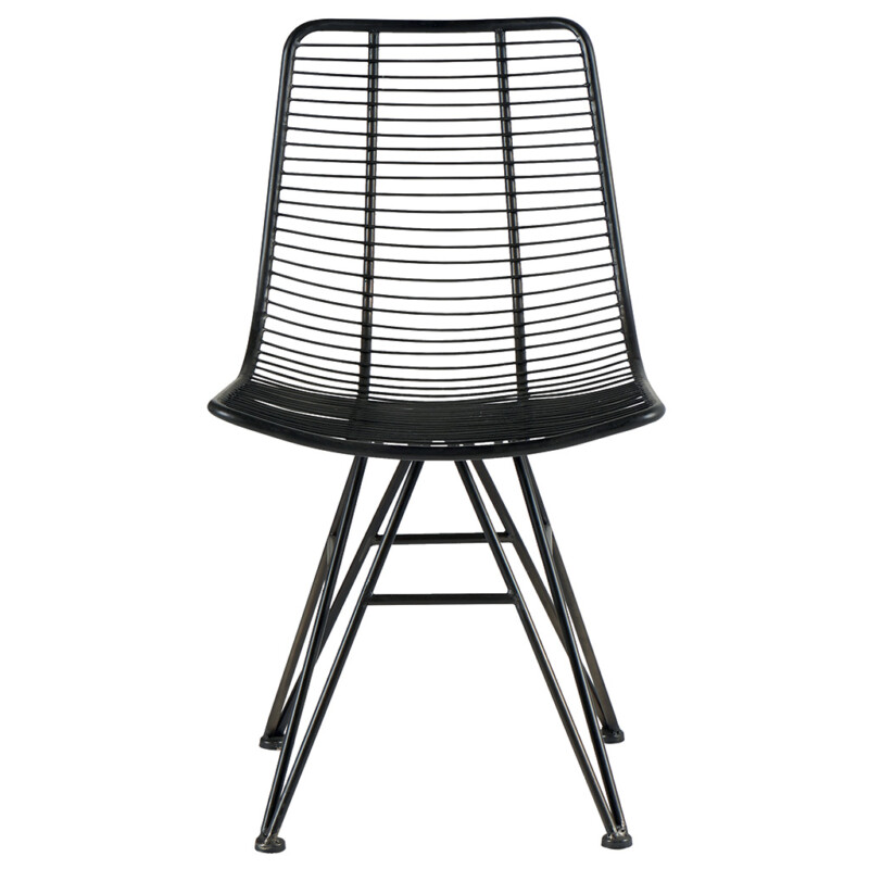 CHAISE METAL NOIR INFERNO