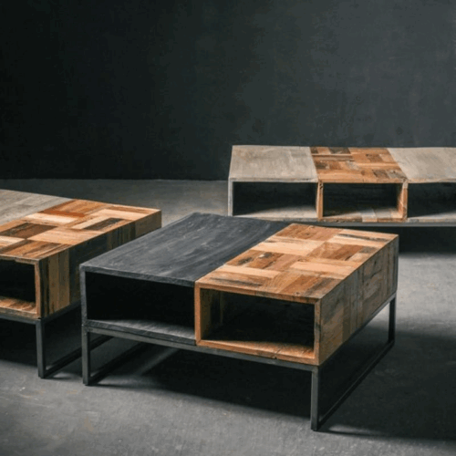 TABLE BASSE CARRÉE COLLECTION DUO