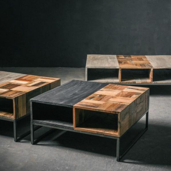 TABLE BASSE CARRÉE COLLECTION DUO