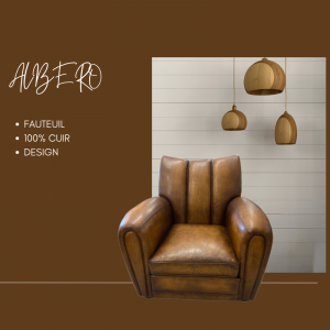FAUTEUIL CUIR ALBERO