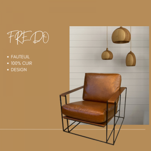 FAUTEUIL CUIR FREDO