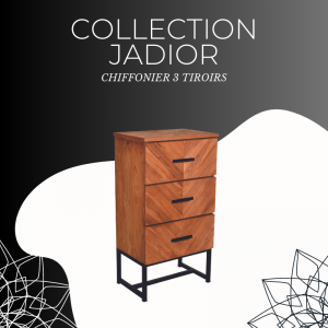 MEUBLE DE RANGEMENT 3 TIROIRS JADIOR