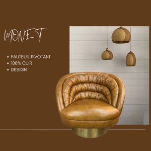 FAUTEUIL PIVOTANT MONET
