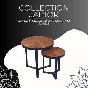 SET DE 2 TABLES D'APPOINTS GIGOGNES JADIOR