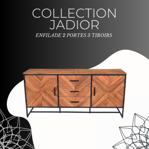 ENFILADE 2 PORTES 3 TIROIRS JADIOR