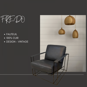 FAUTEUIL FREDO NOIR