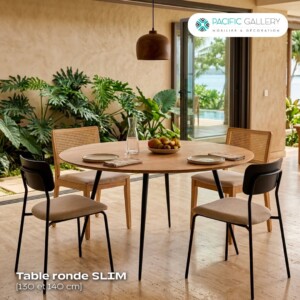 TABLE DE REPAS RONDE SLIM DIAM 140 CM