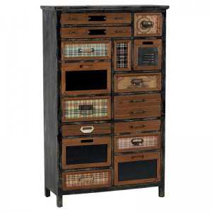 ARMOIRE DÉCO HAROLD 10 TIROIRS 2 PORTES