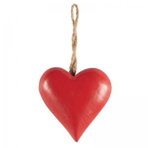 COEUR EN BOIS ROUGE GM