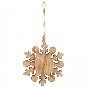 FLOCON EN BOIS 13 X 15 CM