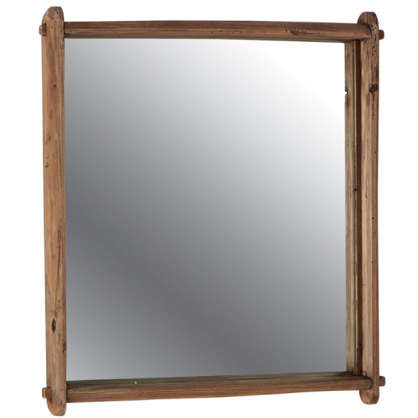 MIROIR MURAL BOIS RUSTIQUE 60 X 70 CM