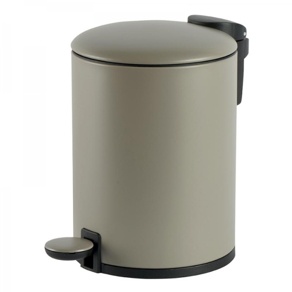 POUBELLE A PÉDALE MÉTAL GRIS