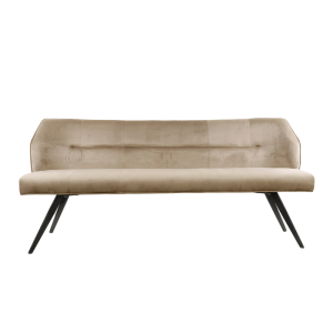 BANC PULL TISSUS VELVET CHAMPAGNE