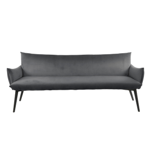 BANC LOBBY EN TISSU VELVET ANTHRACITE