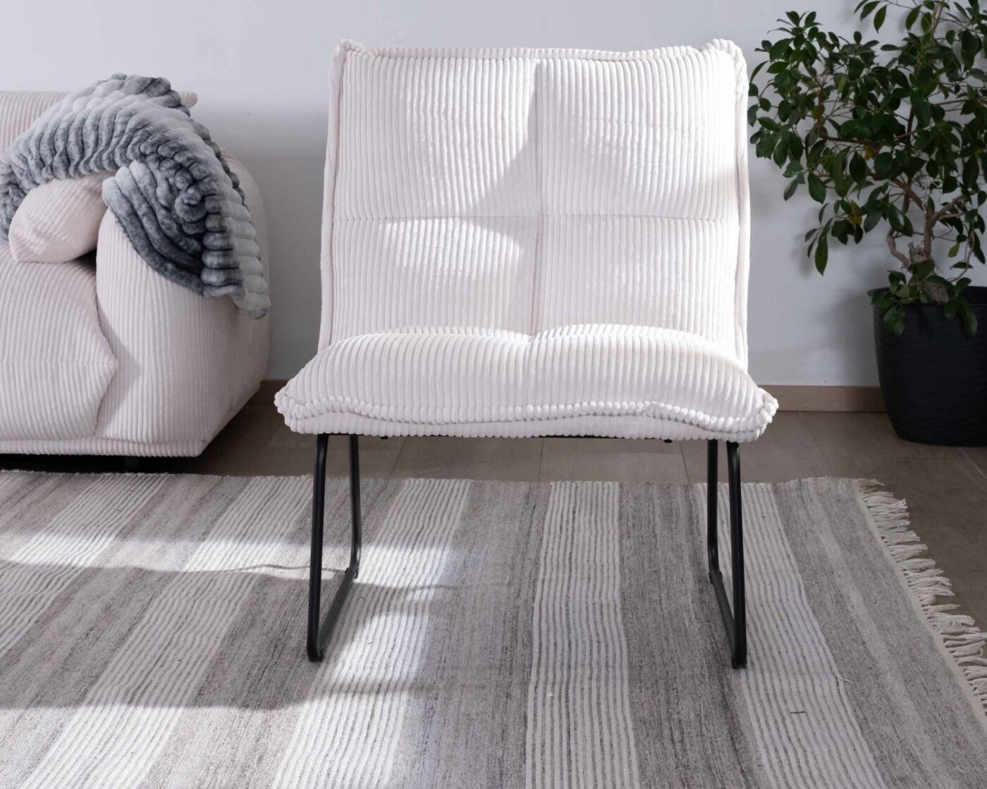 FAUTEUIL CALVIN BLANC