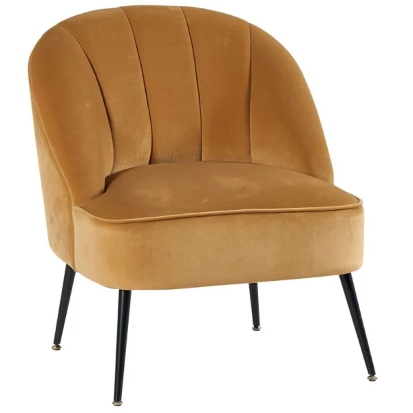 FAUTEUIL BELLINA MOUTARDE