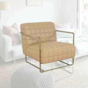 FAUTEUIL EN CUIR ST-LOUIS