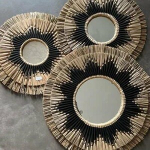 MIROIR AURORA NATUREL 83 CM