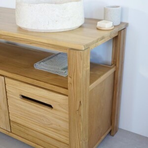 VASQUE RONDE FLOWER EN MARBRE