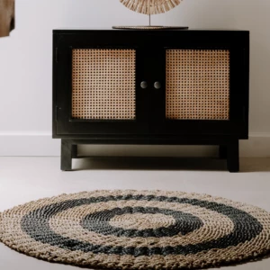 TAPIS ROND 100CM EN JONC DE MER