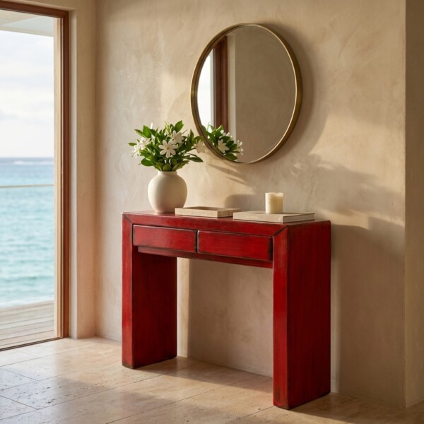 CONSOLE RUSTIQUE MINIMALISTE 120CM