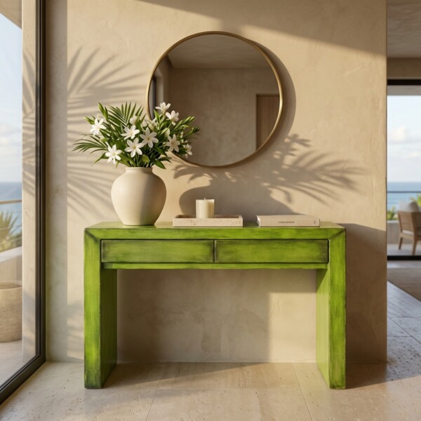 CONSOLE RUSTIQUE MINIMALISTE 120CM