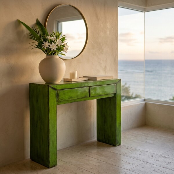 CONSOLE RUSTIQUE MINIMALISTE 90CM