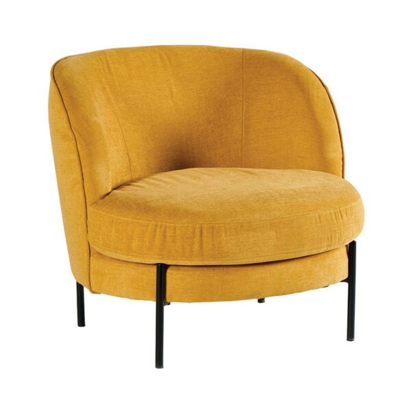 FAUTEUIL LEONI MOUTARDE