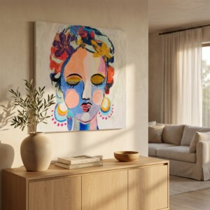 TABLEAU VISAGE DE FEMME