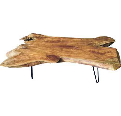 TABLE BASSE RECTANGLE EN TECK